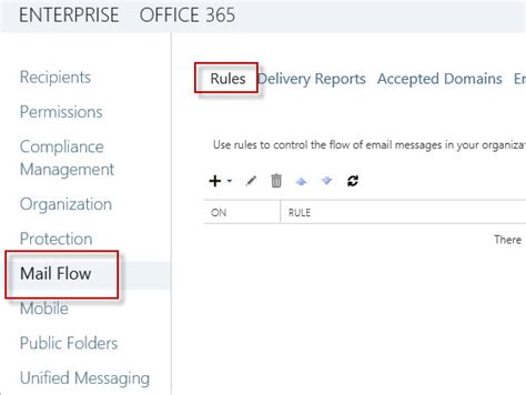 Mail flow Rules (Transport Rules) in Exchange Online .